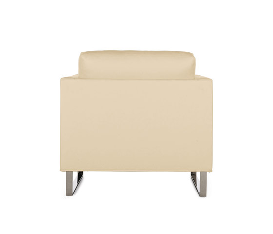 Goodland Armchair in Leather, Stainless Legs | Sessel | Design Within Reach