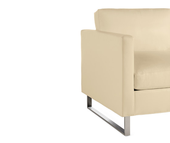 Goodland Armchair in Leather, Stainless Legs | Armchairs | Design Within Reach