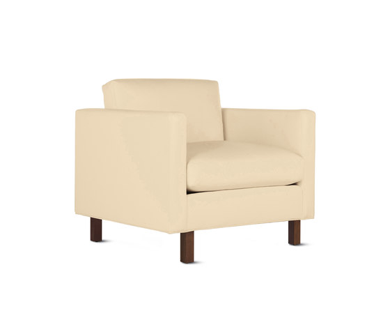 Goodland Armchair in Leather, Walnut Legs | Armchairs | Design Within Reach