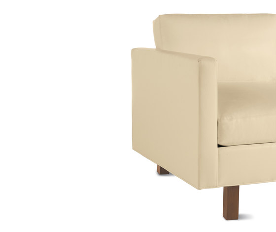 Goodland Armchair in Leather, Walnut Legs | Sillones | Design Within Reach