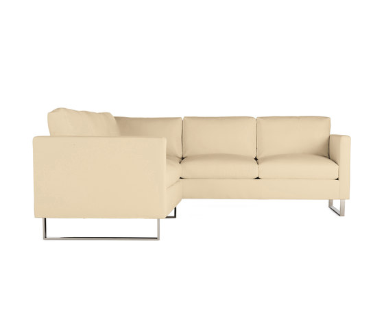 Goodland Small Sectional in Leather, Stainless Legs | Canapés | Design Within Reach