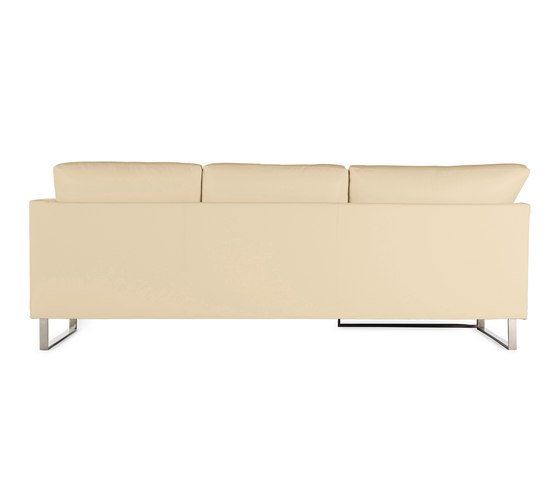 Goodland Small Sectional in Leather, Stainless Legs | Sofás | Design Within Reach