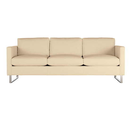 Goodland Sofa in Leather, Stainless Legs | Sofas | Design Within Reach
