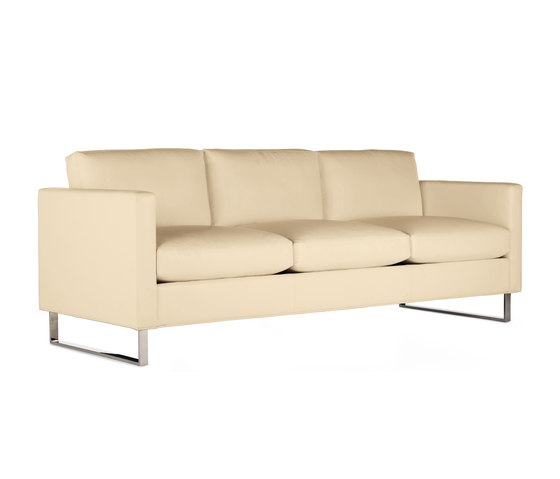 Goodland Sofa in Leather, Stainless Legs | Sofás | Design Within Reach