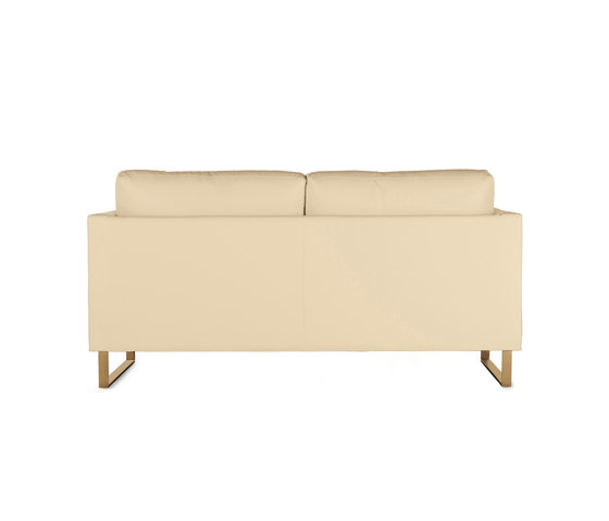Goodland Two-Seater Sofa in Leather, Bronze Legs | Canapés | Design Within Reach