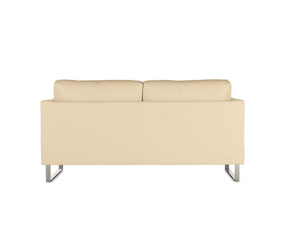Goodland Two-Seater Sofa in Leather, Stainless Legs | Divani | Design Within Reach