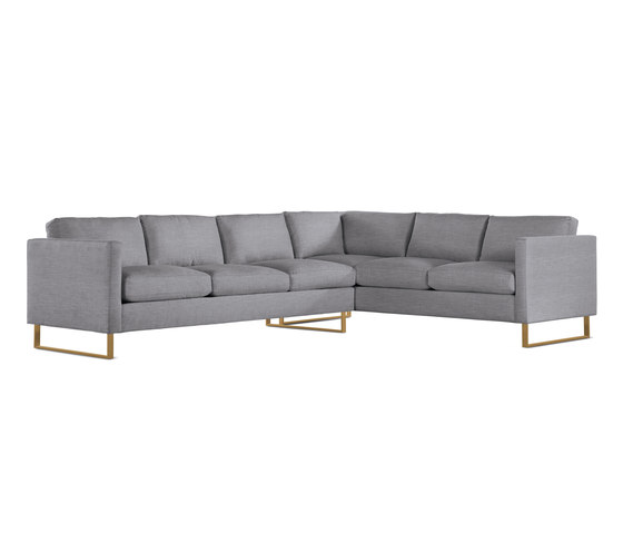 Goodland Large Sectional in Fabric, Left, Bronze Legs | Divani | Design Within Reach