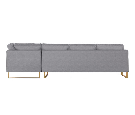 Goodland Large Sectional in Fabric, Left, Bronze Legs | Sofás | Design Within Reach