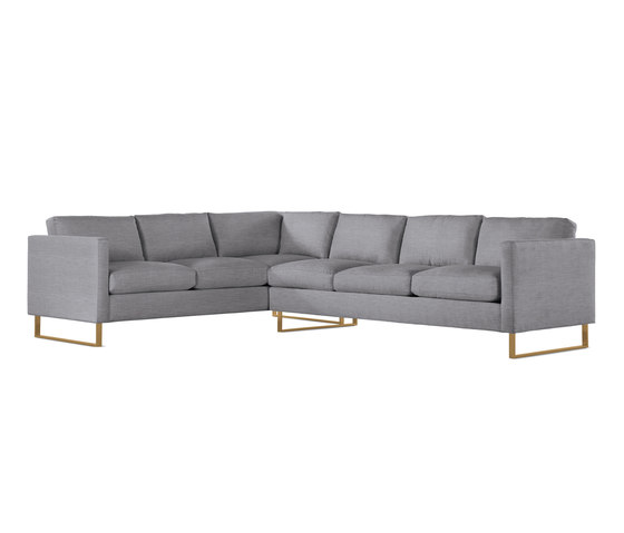 Goodland Large Sectional in Fabric, Right, Bronze Legs | Sofás | Design Within Reach