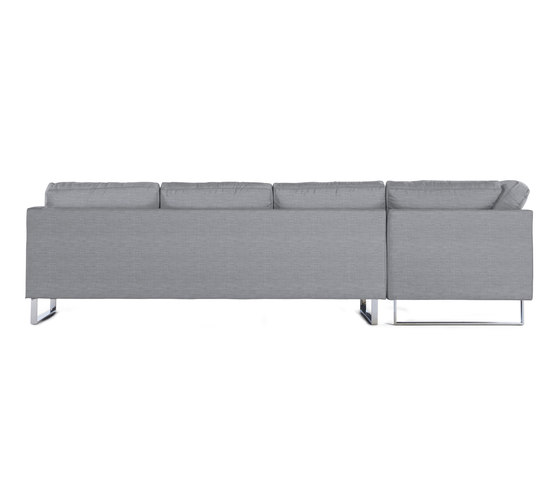 Goodland Large Sectional in Fabric, Right, Stainless Legs | Divani | Design Within Reach