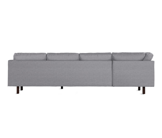 Goodland Large Sectional in Fabric, Right, Walnut Legs | Sofas | Design Within Reach