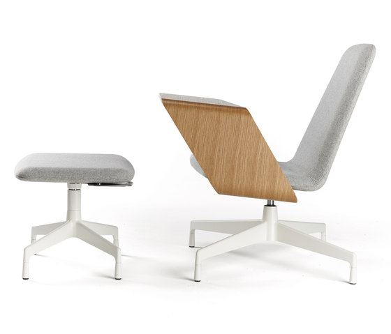 Harbor Work Lounge Chair & Ottoman | Sillones | Haworth