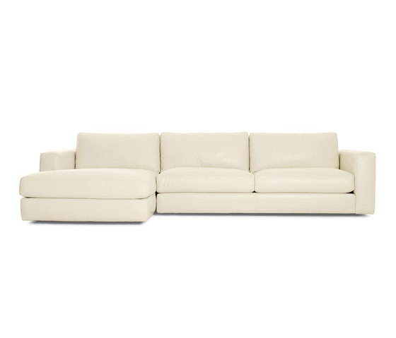 Reid Sectional Chaise Left in Leather | Canapés | Design Within Reach