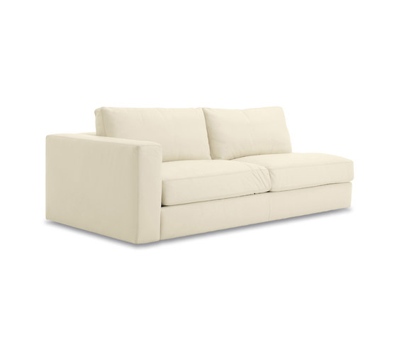 Reid One-Arm Sofa Left in Leather | Modulare Sitzelemente | Design Within Reach