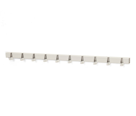 Coatrack By The Meter 10 Hooks | white | Hook rails | Vij5