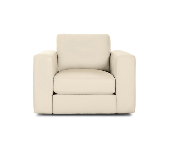 Reid Swivel Armchair in Leather | Sessel | Design Within Reach