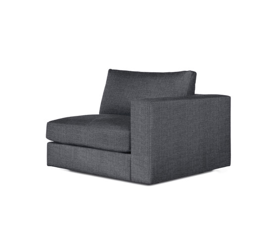 Reid One-Arm Right in Fabric | Modular seating elements | Design Within Reach