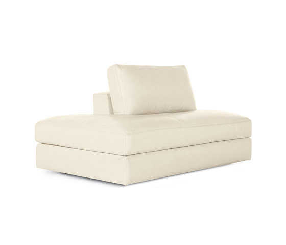 Reid Side Chaise Left in Leather | Sofás | Design Within Reach