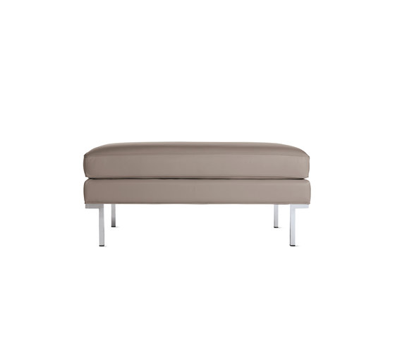 Theatre Ottoman in Leather | Pouf | Design Within Reach