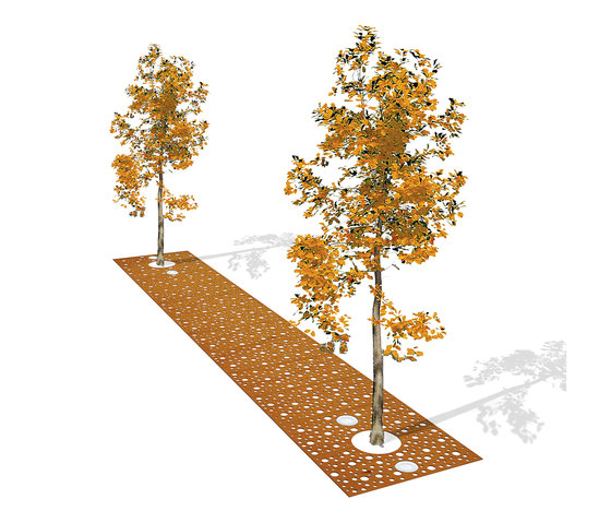 CorTen Strip Grids | Tree grates / Tree grilles | Streetlife