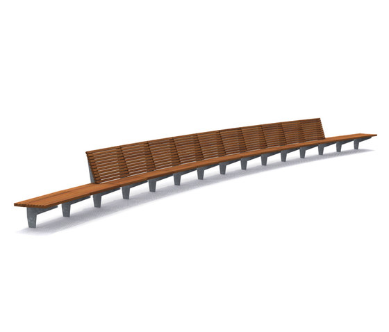 Olympic Wave Benches | Bancos | Streetlife