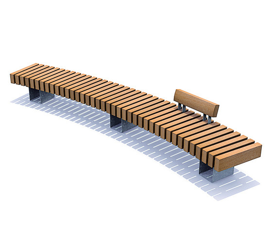 Rough & Ready Curve Benches | Benches | Streetlife
