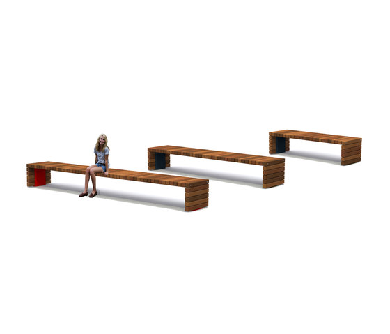 Solid Crosswise Benches | Benches | Streetlife