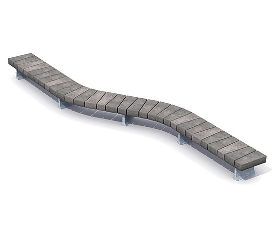 Stone Benches Curve | Bancos | Streetlife