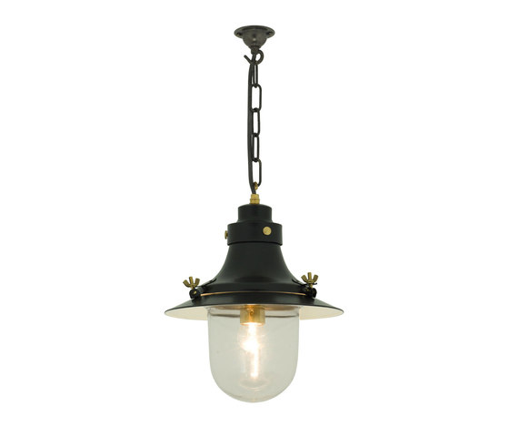 Ship's Small Decklight, Painted Black, Clear Glass | Suspended lights | Original BTC
