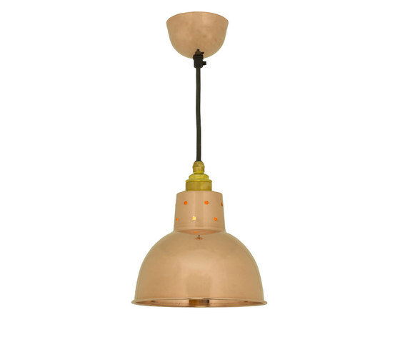 Spun Reflector with Cord Grip Lamp holder Polished Copper | Suspended lights | Original BTC