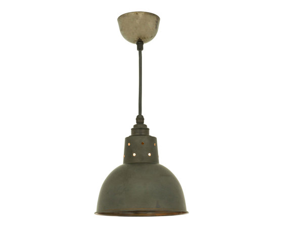 7165 Spun Reflector with Cord Grip Lampholder, Weathered Copper | Suspensions | Original BTC