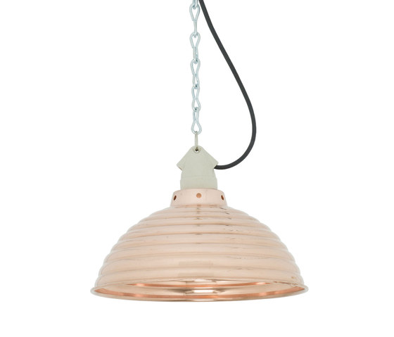 Spun Ripple with Suspension Lamp holder Polished Copper | Suspended lights | Original BTC