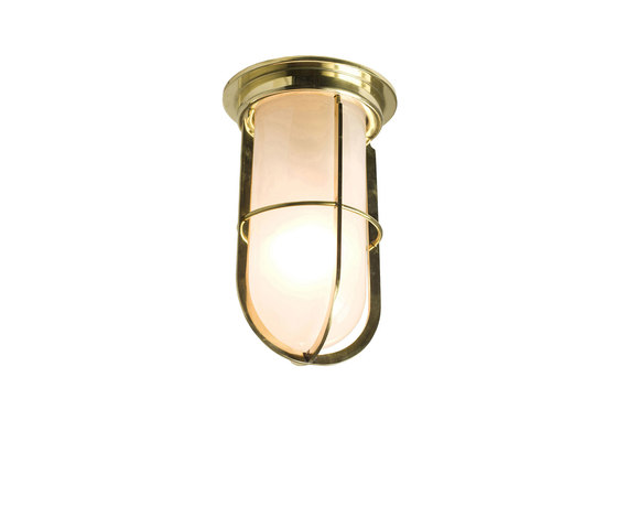 7203 Ship's Companionway With Guard, Polished Brass, Frosted Glass | Lampade plafoniere | Original BTC