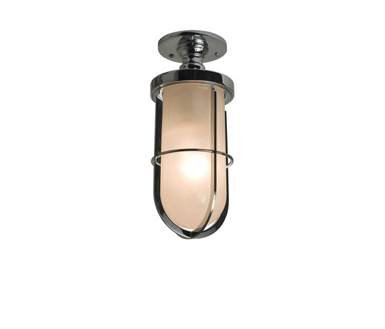 7204 Weatherproof Ship's Well Glass Ceiling, Chrome, Frosted Glass | Lampade plafoniere | Original BTC