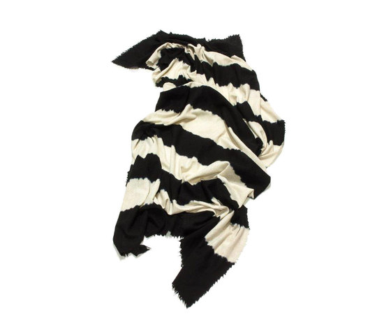 Cashmere - Wool Throw Black | White | Decken | Suzusan