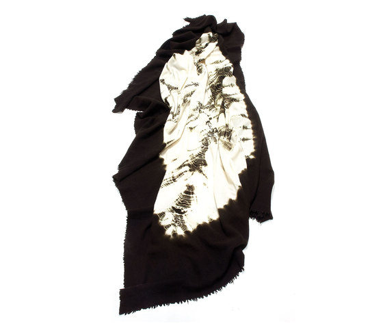 Cashmere - Wool Throw Dark Brown | White | Decken | Suzusan