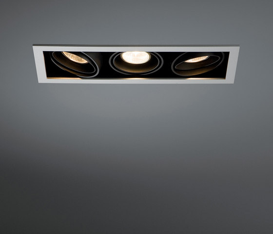 Mini multiple 3x MR16 GE | Recessed ceiling lights | Modular Lighting Instruments