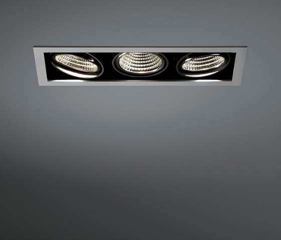 Mini multiple 3x LED 1-10V/Pushdim RG | Lampade soffitto incasso | Modular Lighting Instruments