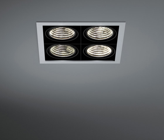 Mini multiple 4x LED 1-10V RG | Plafonniers encastrés | Modular Lighting Instruments