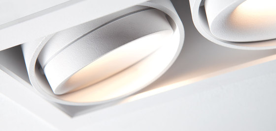 Mini multiple for Smart rings 2x LED GE | Lámparas empotrables de techo | Modular Lighting Instruments
