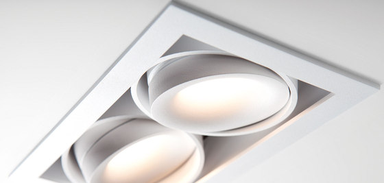 Mini multiple for Smart rings 2x LED GE | Lámparas empotrables de techo | Modular Lighting Instruments