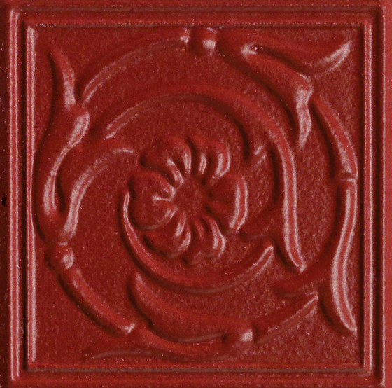 Ottocento Italiano tozzetto rosso | Piastrelle ceramica | Petracer's Ceramics