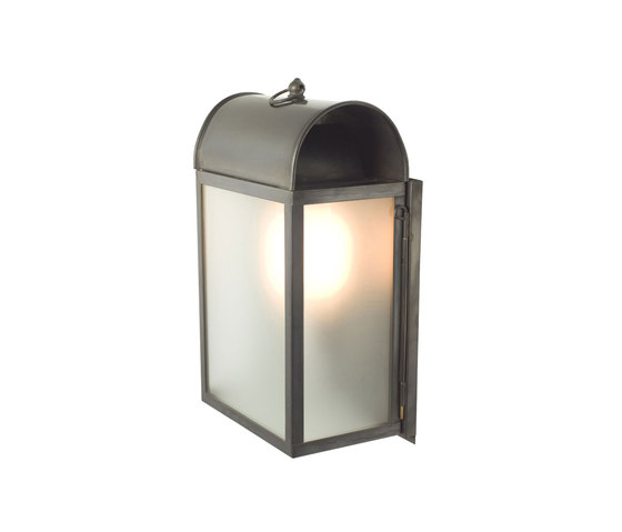 7250 Domed Box Wall Light, Weathered Brass, Frosted Glass | Wall lights | Original BTC
