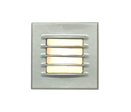 7600 Low Voltage Recessed Step Light, Painted Silver | Lámparas empotrables de pared | Original BTC