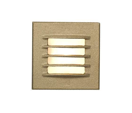7600 Low Voltage Recessed Step Light, Bead Blasted Bronze | Lampade parete incasso | Original BTC