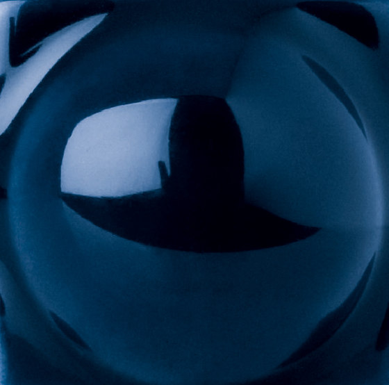 Capitonné blue rounded inset | Mosaïques céramique | Petracer's Ceramics