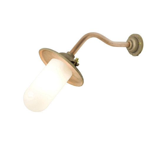 7685 Exterior Bracket Light, Ref, Canted, Round, Gunmetal, Frosted Glass | Appliques murales | Original BTC