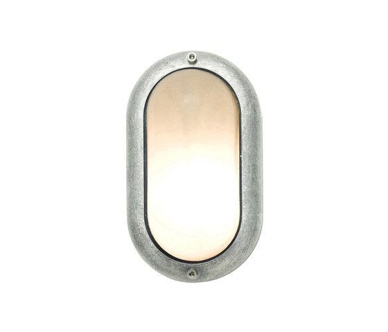 Small Exterior Oval Bulkhead Fitting, Aluminium | Wall lights | Original BTC