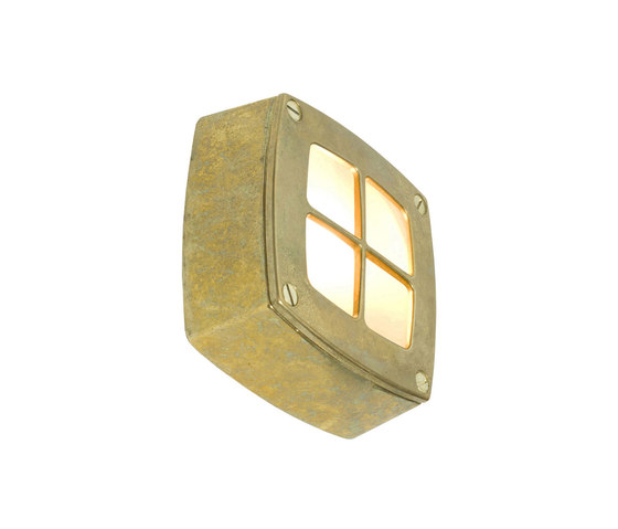 8140 Wall Light Square, Cross Guard, Brass | Lampade parete | Original BTC