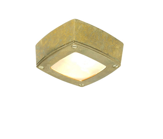 1000----8139 Ceiling Light Square, Plain Bezel, Brass | Lampade plafoniere | Original BTC